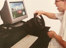 Гонки за компьютером с игровым рулём